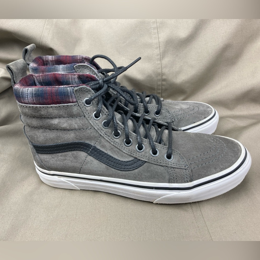 VANS Sk8-Hi MTE-2 Gray Suede Insulated Shoes Boots Sz 7 Men’s / 8.5 Wo’s